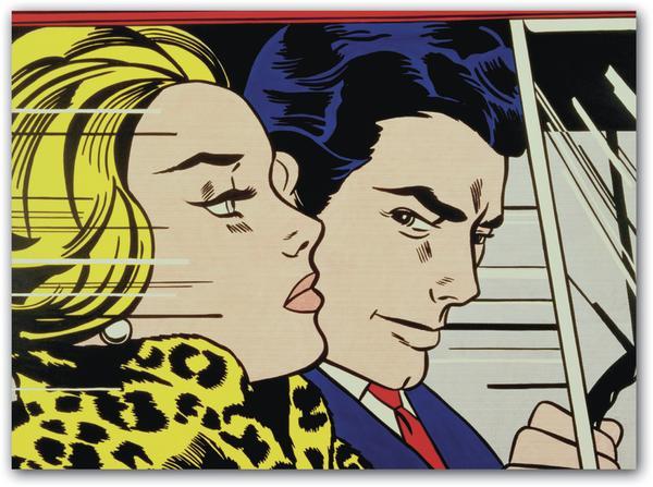 In-the-Car-de-Roy-Lichtenstein-1963